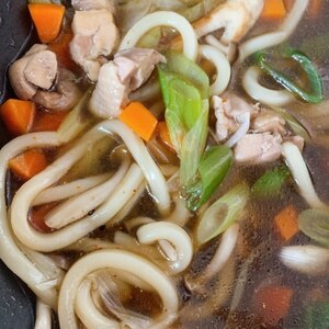 大・満・足❕　鍋焼きうどん